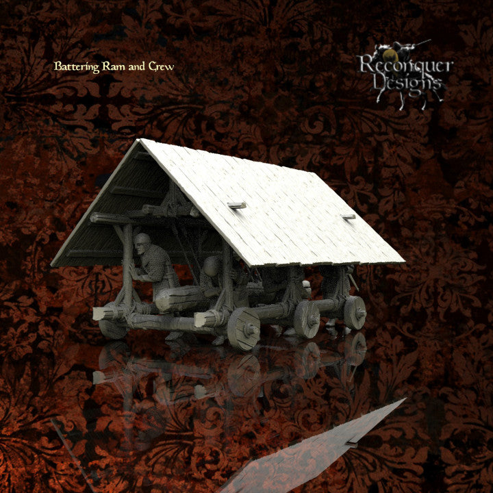 REM0062 Medieval Battering Ram and Christian Crew