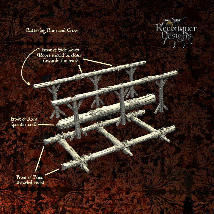 REM0062 Medieval Battering Ram and Christian Crew