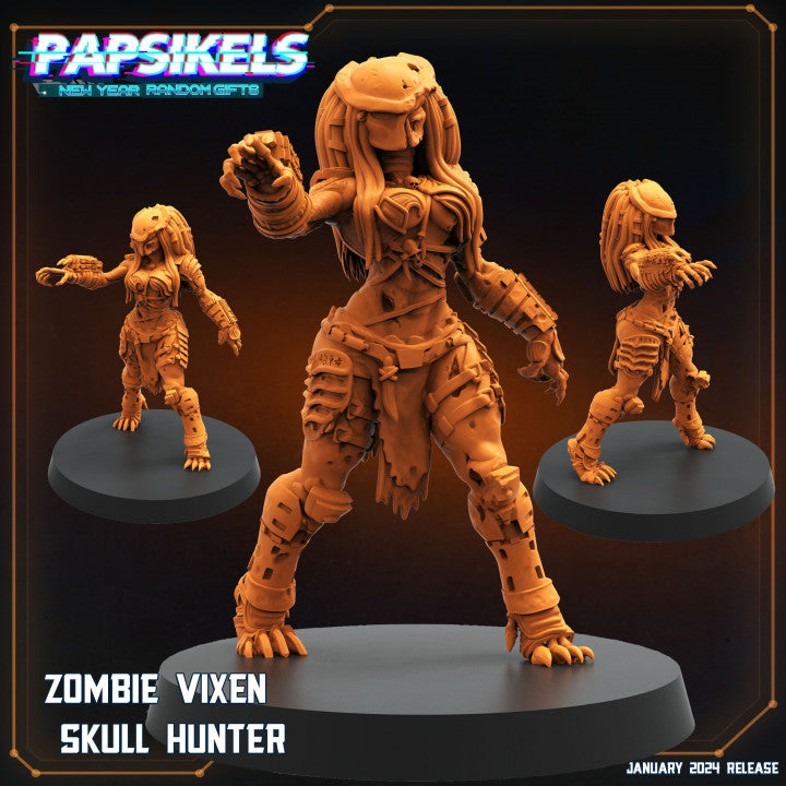 PAPSIKELS: Zombie Vixien skull hunter