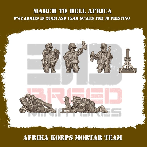 MTH Africa Korps Mortar Team