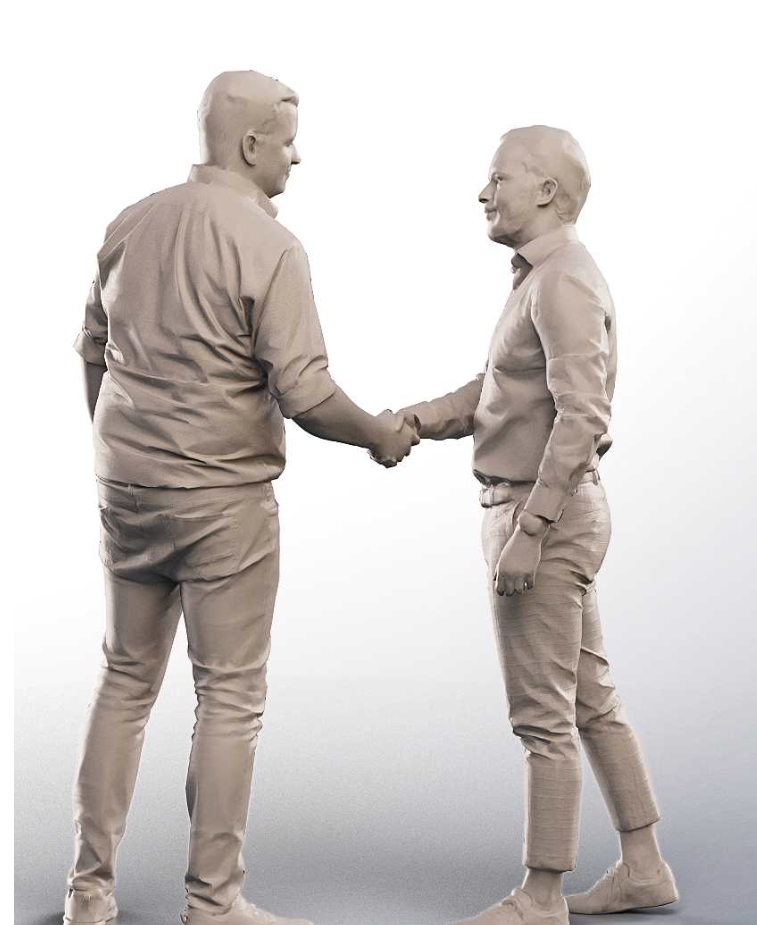 MM1091 2 Men Closing a deal shaking hands