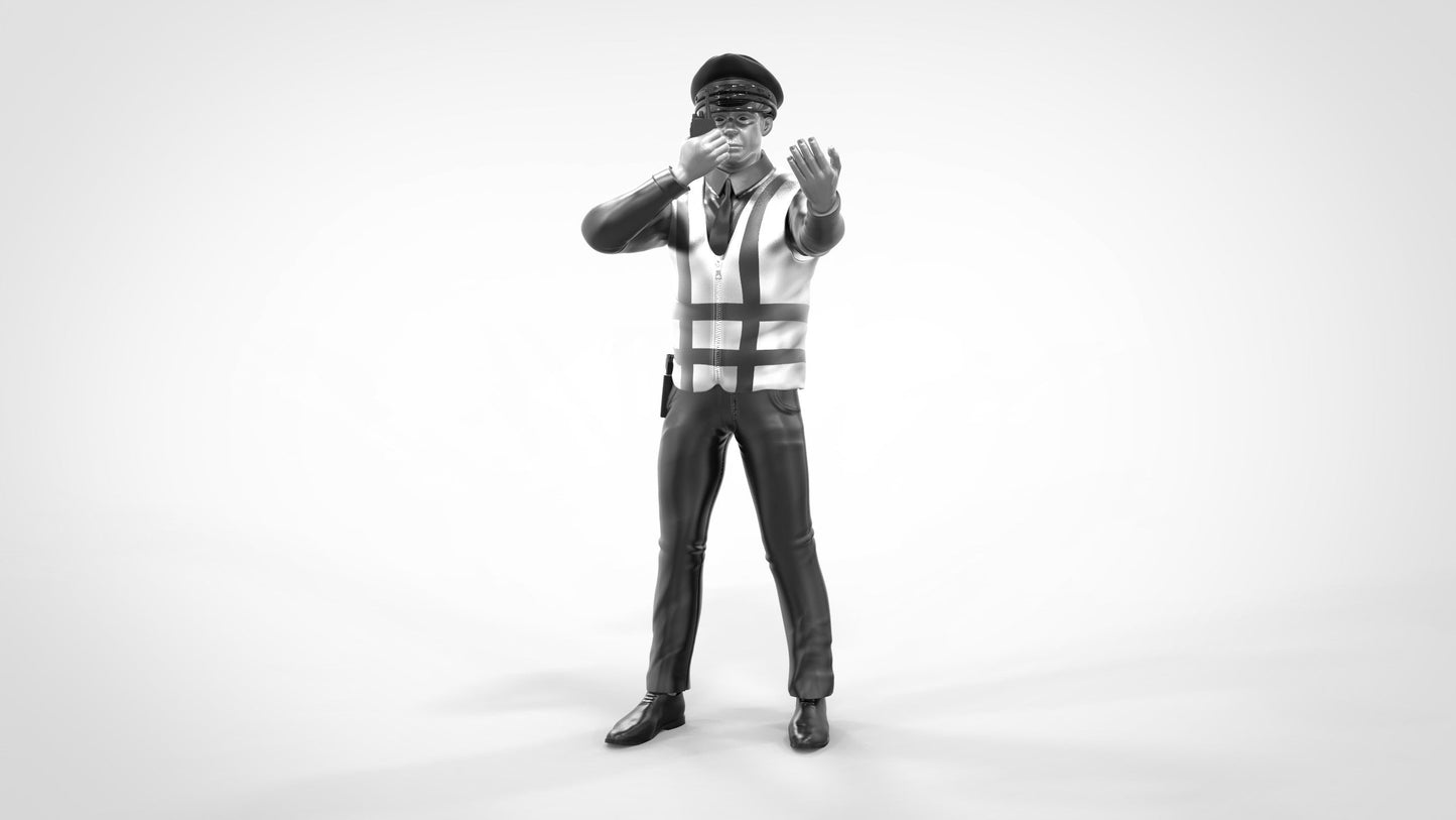 Male Traffic Policeman Armed/unarmed On Radio C Figure