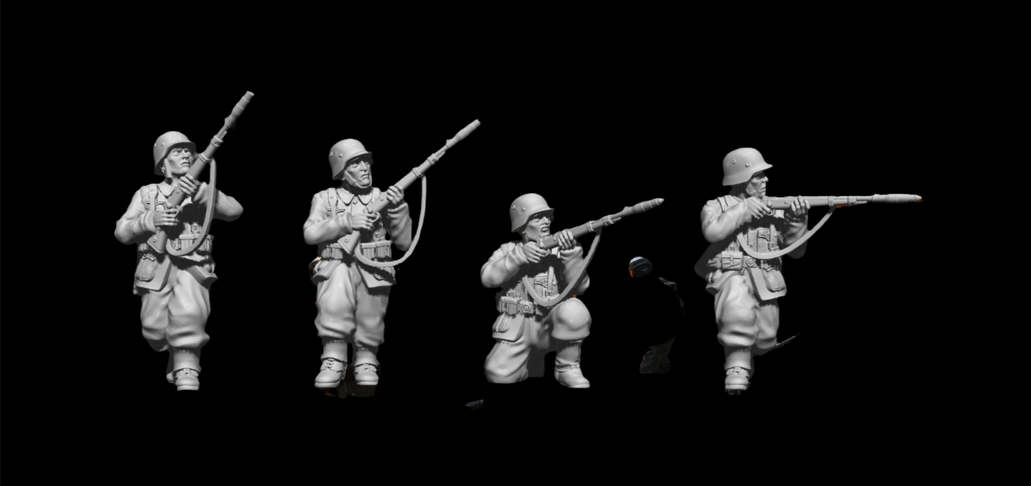 3DB0004 German Rifle Grenade Team WW2