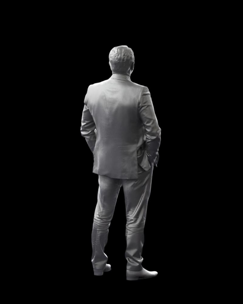 S3Ds0097 Male Wearing Suit Figure