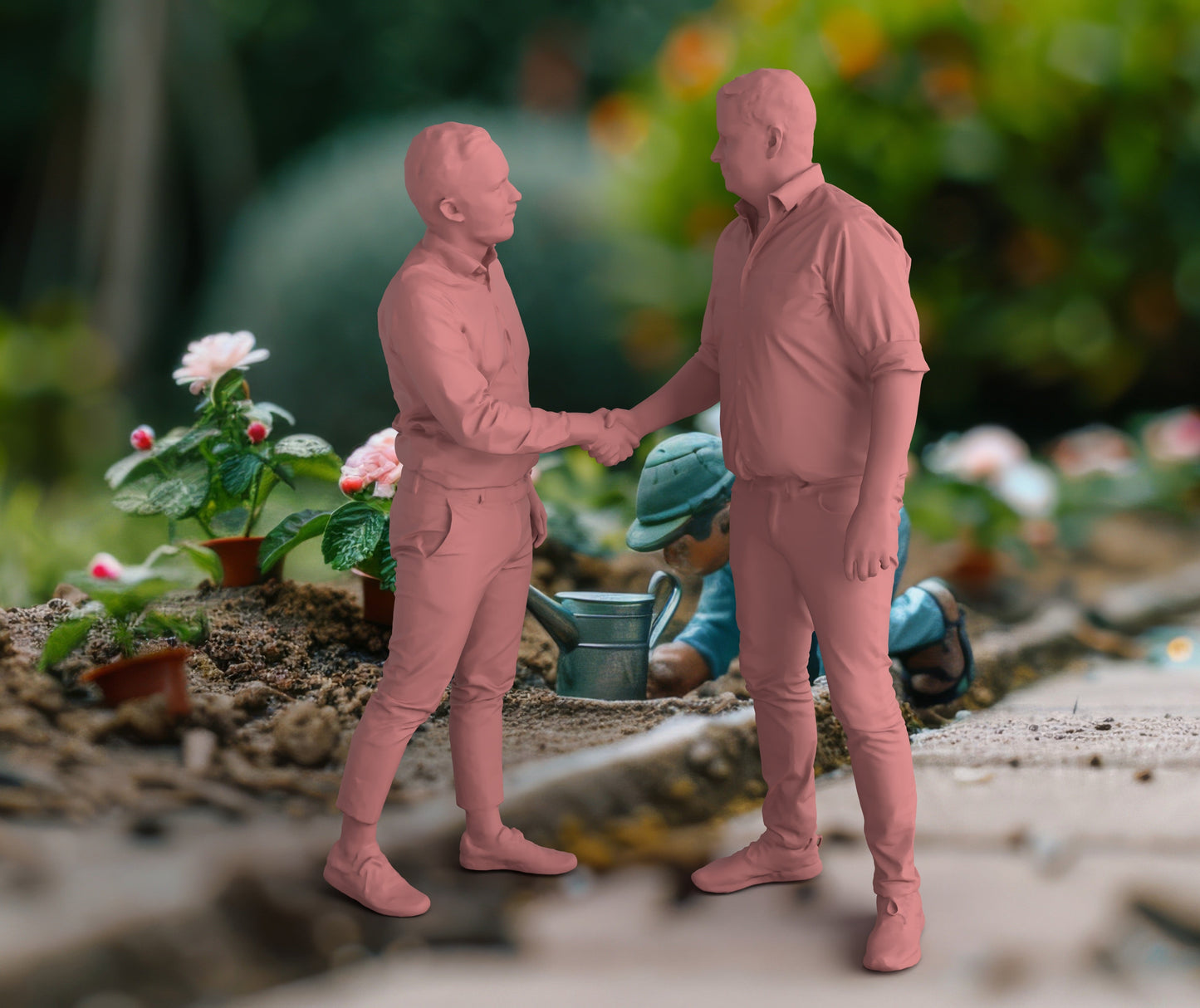 MM1091 2 Men Closing a deal shaking hands