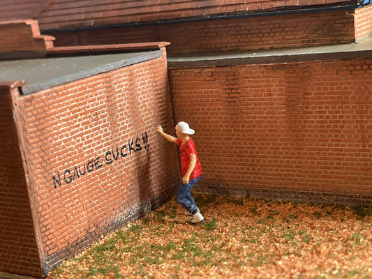 Young Male Graffiti Artist/vandal Figure