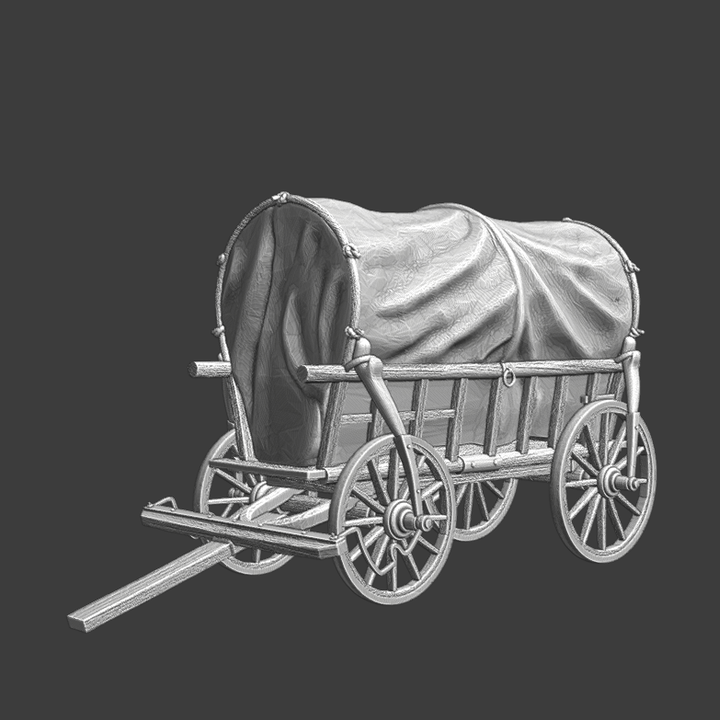 NCM Medieval Wagon with cover