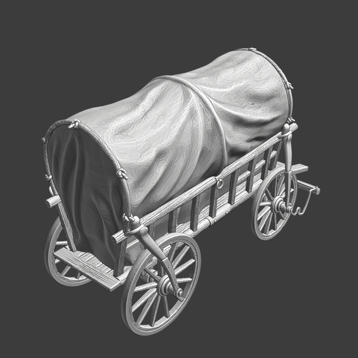 NCM Medieval Wagon with cover