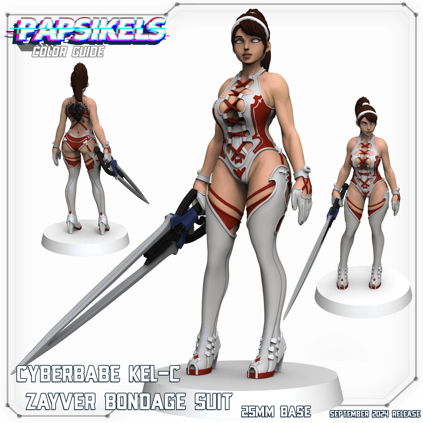 PAPSIKELS: Cyberbabe Kel C Zayver Bondage Suit