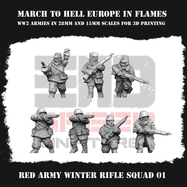 Red Army Winter Rifle Squad 01 Figure