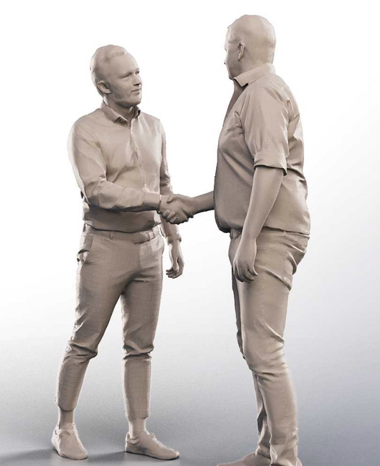 MM1091 2 Men Closing a deal shaking hands