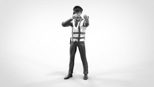 Male Traffic Policeman Armed/unarmed On Radio C Figure