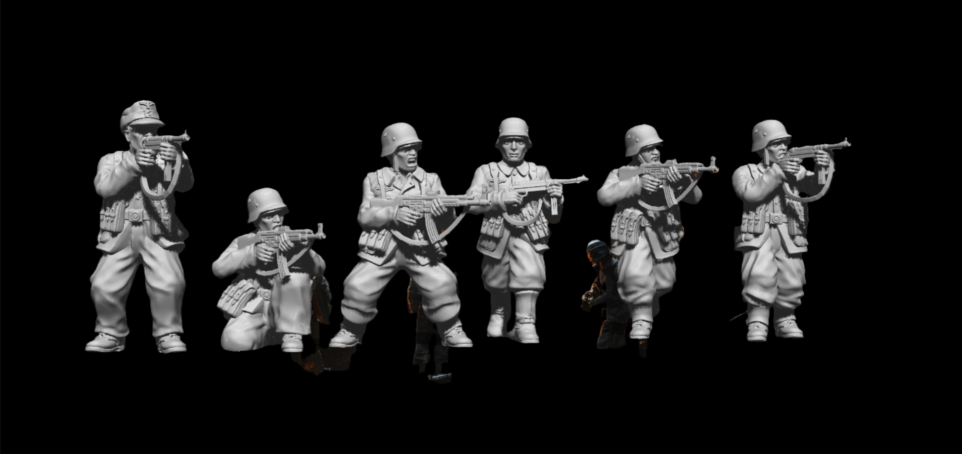 3Db0001 German Smg Ww2 Figure