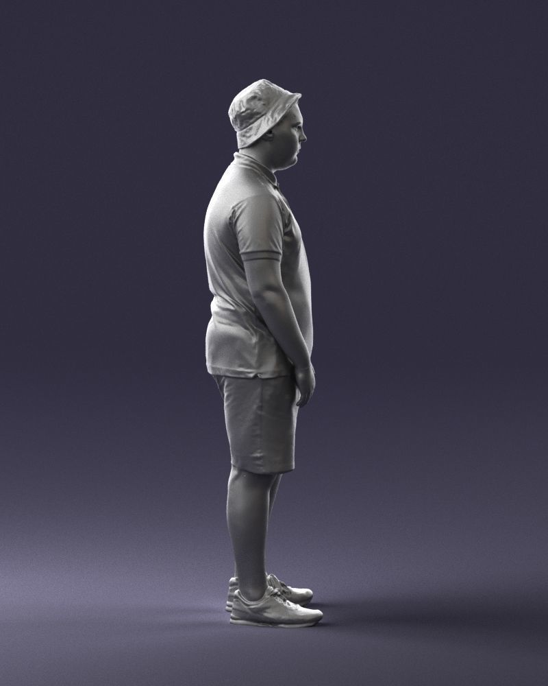 Young Boy In Cap Figure