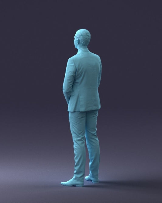 Male In Suit/doorman/security Figure