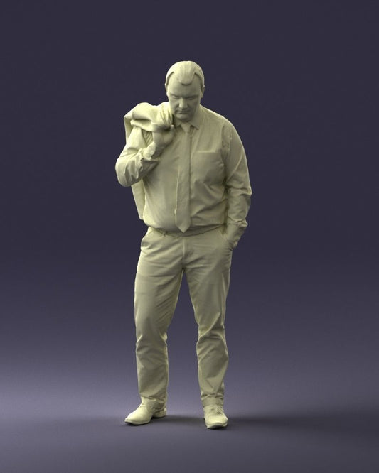 Weary/tired Office Worker Walking Figure