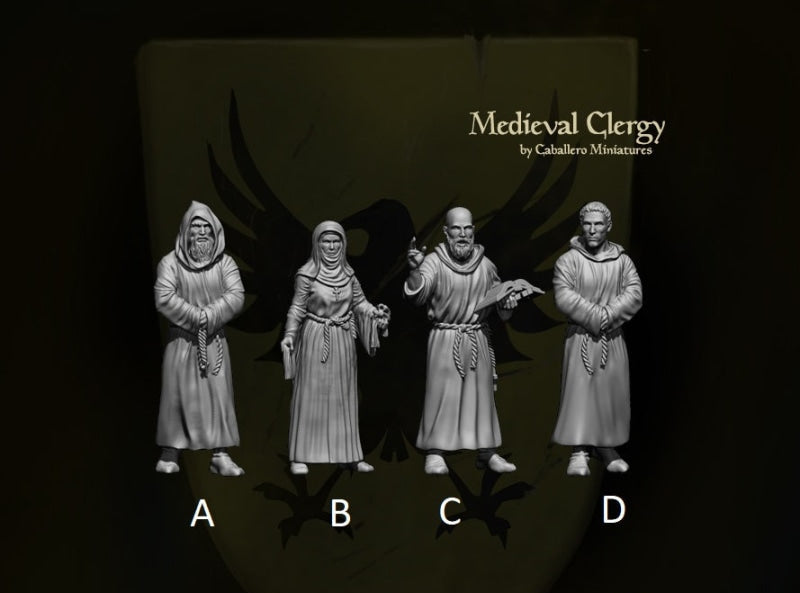Medieval Clergy - Priest Monk 15Mm 1:100 / A