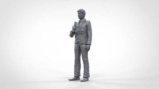 Male Tv/radio Reporter Figure