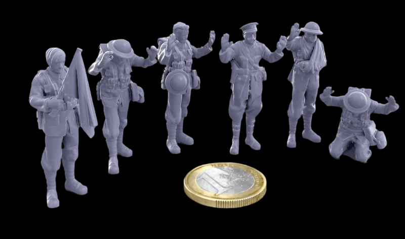 Ww1 British Soldiers Surrendering Figure